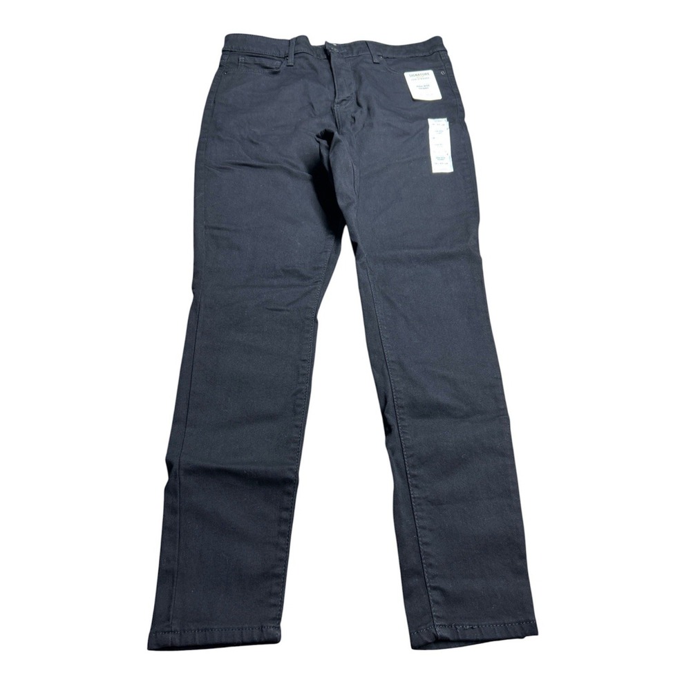 Levi's Signature Gold Women's Denim Jeans 31x28 Size 12s Black High Rise‎ Skinny